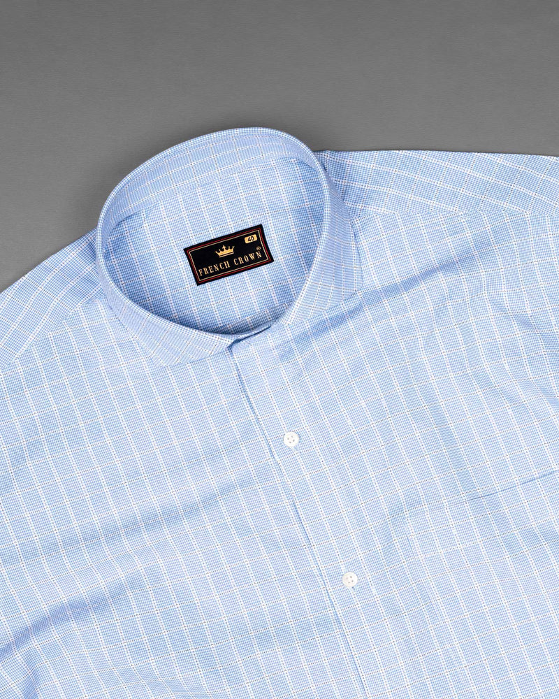 Columbia Blue windowpane Premium Cotton Shirt 6115-CA-38, 6115-CA-H-38, 6115-CA-39, 6115-CA-H-39, 6115-CA-40, 6115-CA-H-40, 6115-CA-42, 6115-CA-H-42, 6115-CA-44, 6115-CA-H-44, 6115-CA-46, 6115-CA-H-46, 6115-CA-48, 6115-CA-H-48, 6115-CA-50, 6115-CA-H-50, 6115-CA-52, 6115-CA-H-52