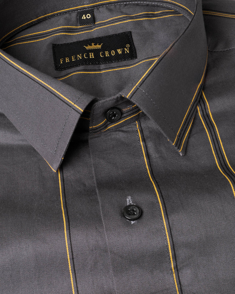 Fuscous Gray Striped Royal Oxford Shirt 6122-BLK-38, 6122-BLK-H-38, 6122-BLK-39, 6122-BLK-H-39, 6122-BLK-40, 6122-BLK-H-40, 6122-BLK-42, 6122-BLK-H-42, 6122-BLK-44, 6122-BLK-H-44, 6122-BLK-46, 6122-BLK-H-46, 6122-BLK-48, 6122-BLK-H-48, 6122-BLK-50, 6122-BLK-H-50, 6122-BLK-52, 6122-BLK-H-52