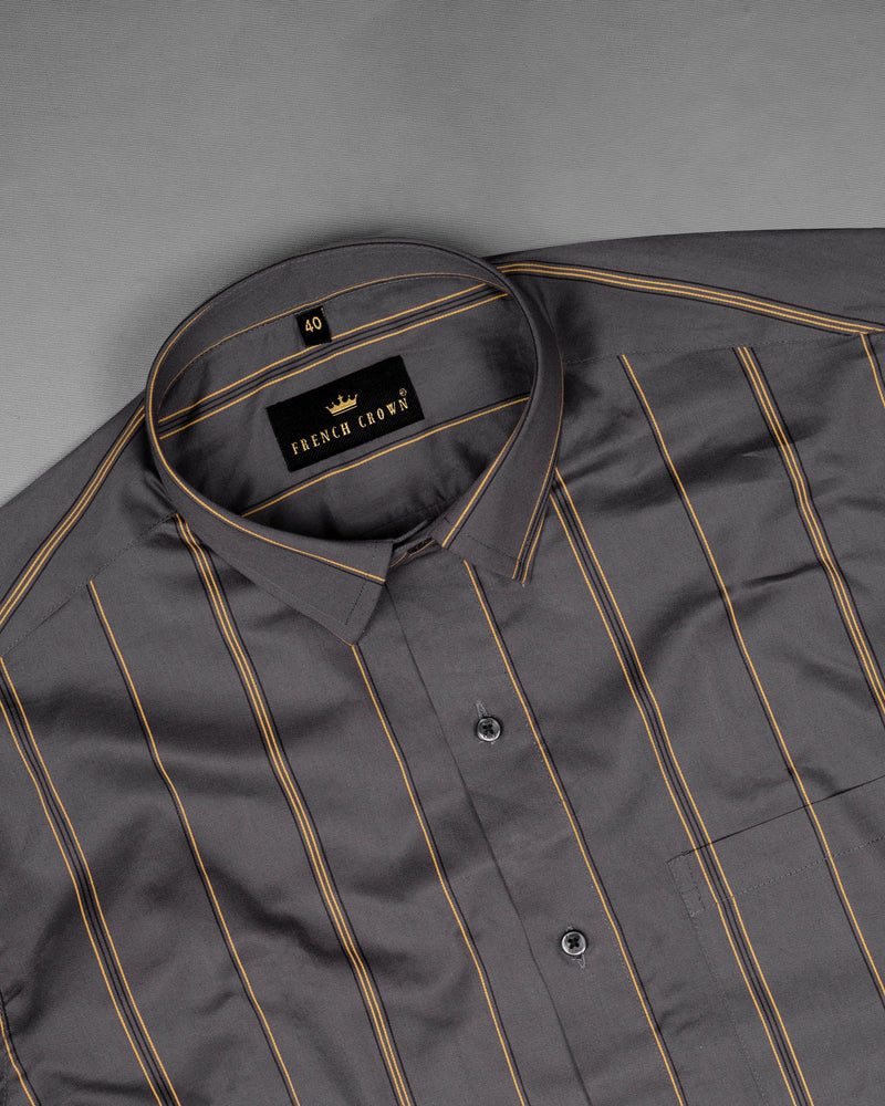 Fuscous Gray Striped Royal Oxford Shirt 6122-BLK-38, 6122-BLK-H-38, 6122-BLK-39, 6122-BLK-H-39, 6122-BLK-40, 6122-BLK-H-40, 6122-BLK-42, 6122-BLK-H-42, 6122-BLK-44, 6122-BLK-H-44, 6122-BLK-46, 6122-BLK-H-46, 6122-BLK-48, 6122-BLK-H-48, 6122-BLK-50, 6122-BLK-H-50, 6122-BLK-52, 6122-BLK-H-52