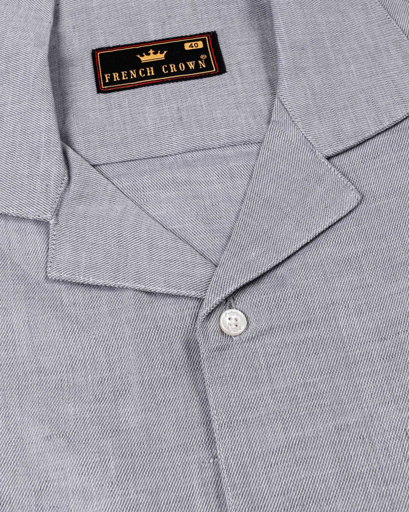 Mountain Mist Grey Luxurious Linen Shirt 6136-CC-38, 6136-CC-H-38, 6136-CC-39, 6136-CC-H-39, 6136-CC-40, 6136-CC-H-40, 6136-CC-42, 6136-CC-H-42, 6136-CC-44, 6136-CC-H-44, 6136-CC-46, 6136-CC-H-46, 6136-CC-48, 6136-CC-H-48, 6136-CC-50, 6136-CC-H-50, 6136-CC-52, 6136-CC-H-52