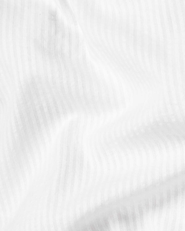Bright White Subtle Striped Seersucker Premium Giza Cotton Shirt 6143-M-38, 6143-M-H-38, 6143-M-39, 6143-M-H-39, 6143-M-40, 6143-M-H-40, 6143-M-42, 6143-M-H-42, 6143-M-44, 6143-M-H-44, 6143-M-46, 6143-M-H-46, 6143-M-48, 6143-M-H-48, 6143-M-50, 6143-M-H-50, 6143-M-52, 6143-M-H-52
