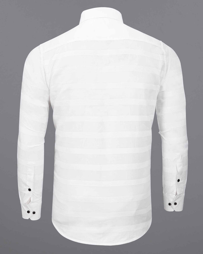 Bright White Dobby Textured Striped Premium Cotton Shirt 6146-BLK-38, 6146-BLK-H-38, 6146-BLK-39, 6146-BLK-H-39, 6146-BLK-40, 6146-BLK-H-40, 6146-BLK-42, 6146-BLK-H-42, 6146-BLK-44, 6146-BLK-H-44, 6146-BLK-46, 6146-BLK-H-46, 6146-BLK-48, 6146-BLK-H-48, 6146-BLK-50, 6146-BLK-H-50, 6146-BLK-52, 6146-BLK-H-52