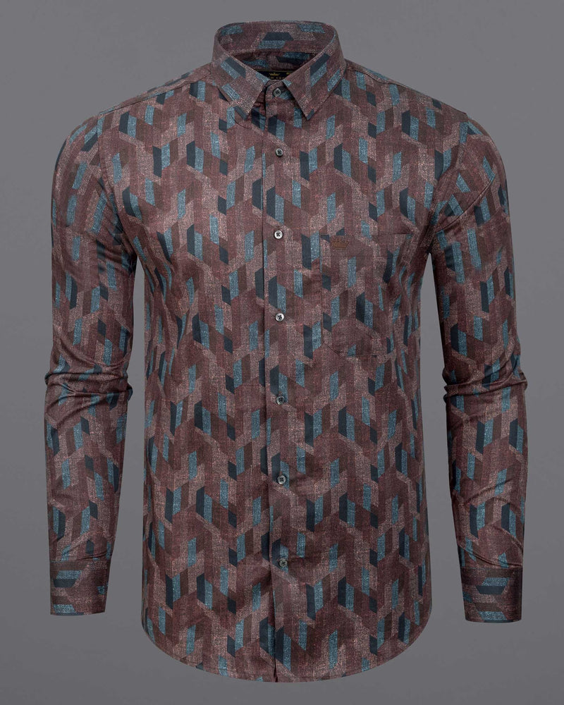 Matterhorn Brown Printed Super Soft Premium Cotton Shirt 6158-BLK-38, 6158-BLK-H-38, 6158-BLK-39, 6158-BLK-H-39, 6158-BLK-40, 6158-BLK-H-40, 6158-BLK-42, 6158-BLK-H-42, 6158-BLK-44, 6158-BLK-H-44, 6158-BLK-46, 6158-BLK-H-46, 6158-BLK-48, 6158-BLK-H-48, 6158-BLK-50, 6158-BLK-H-50, 6158-BLK-52, 6158-BLK-H-52