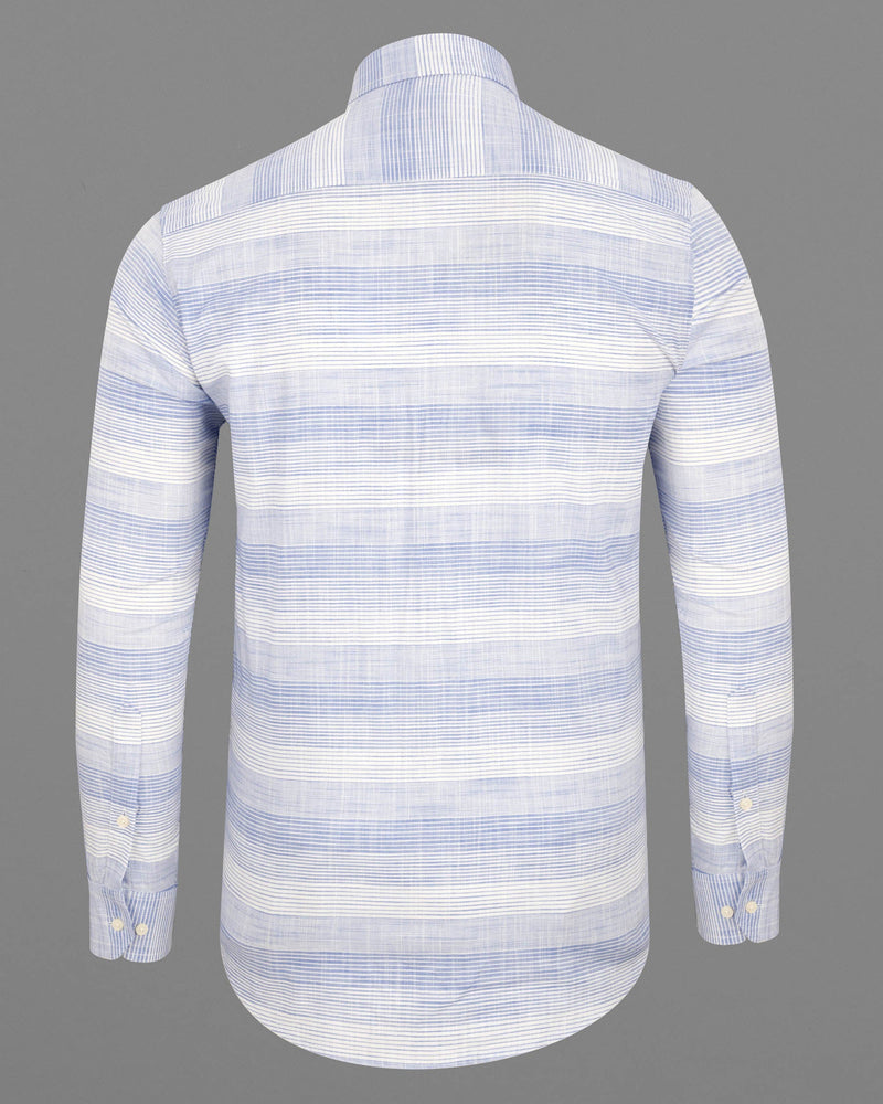 Blue Bell and White Striped Luxurious Linen Shirt 6162-CP-38, 6162-CP-H-38, 6162-CP-39, 6162-CP-H-39, 6162-CP-40, 6162-CP-H-40, 6162-CP-42, 6162-CP-H-42, 6162-CP-44, 6162-CP-H-44, 6162-CP-46, 6162-CP-H-46, 6162-CP-48, 6162-CP-H-48, 6162-CP-50, 6162-CP-H-50, 6162-CP-52, 6162-CP-H-52