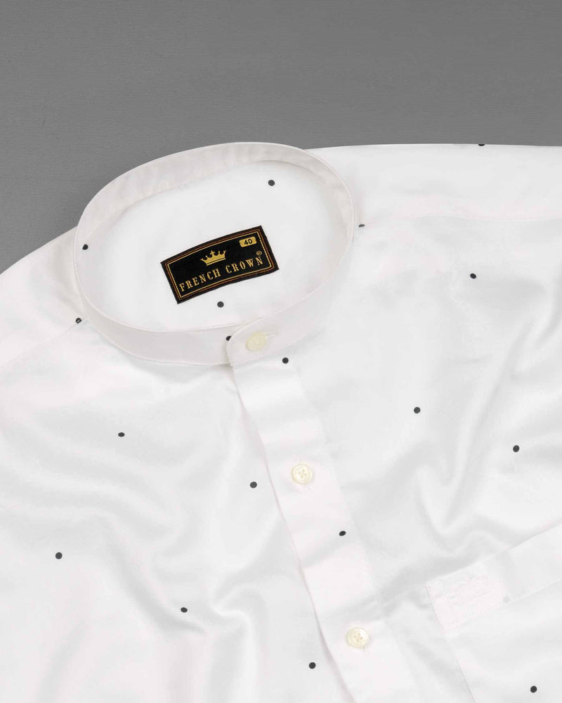 Bright White Dots Printed Super Soft Premium Cotton Shirt 6169-M-38, 6169-M-H-38, 6169-M-39, 6169-M-H-39, 6169-M-40, 6169-M-H-40, 6169-M-42, 6169-M-H-42, 6169-M-44, 6169-M-H-44, 6169-M-46, 6169-M-H-46, 6169-M-48, 6169-M-H-48, 6169-M-50, 6169-M-H-50, 6169-M-52, 6169-M-H-52