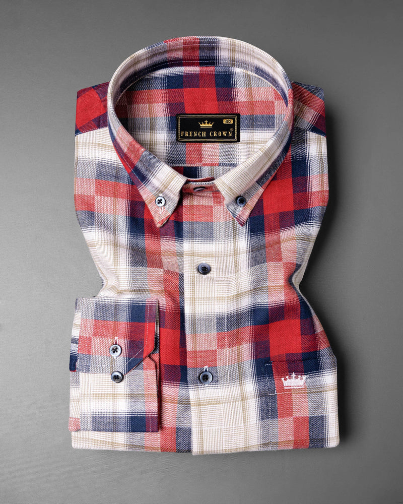 Quicksand and Alizarin Red Twill Plaid Premium Cotton Shirt 6217-BD-BLE-38, 6217-BD-BLE-H-38, 6217-BD-BLE-39, 6217-BD-BLE-H-39, 6217-BD-BLE-40, 6217-BD-BLE-H-40, 6217-BD-BLE-42, 6217-BD-BLE-H-42, 6217-BD-BLE-44, 6217-BD-BLE-H-44, 6217-BD-BLE-46, 6217-BD-BLE-H-46, 6217-BD-BLE-48, 6217-BD-BLE-H-48, 6217-BD-BLE-50, 6217-BD-BLE-H-50, 6217-BD-BLE-52, 6217-BD-BLE-H-52