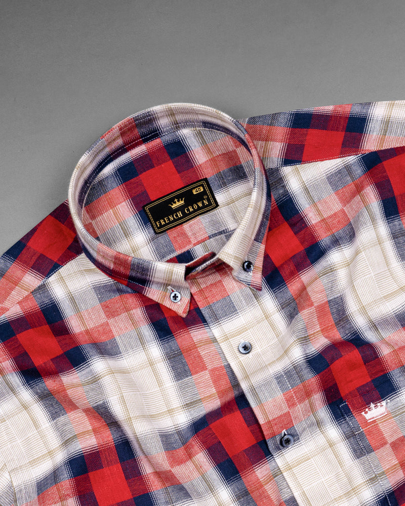 Quicksand and Alizarin Red Twill Plaid Premium Cotton Shirt 6217-BD-BLE-38, 6217-BD-BLE-H-38, 6217-BD-BLE-39, 6217-BD-BLE-H-39, 6217-BD-BLE-40, 6217-BD-BLE-H-40, 6217-BD-BLE-42, 6217-BD-BLE-H-42, 6217-BD-BLE-44, 6217-BD-BLE-H-44, 6217-BD-BLE-46, 6217-BD-BLE-H-46, 6217-BD-BLE-48, 6217-BD-BLE-H-48, 6217-BD-BLE-50, 6217-BD-BLE-H-50, 6217-BD-BLE-52, 6217-BD-BLE-H-52