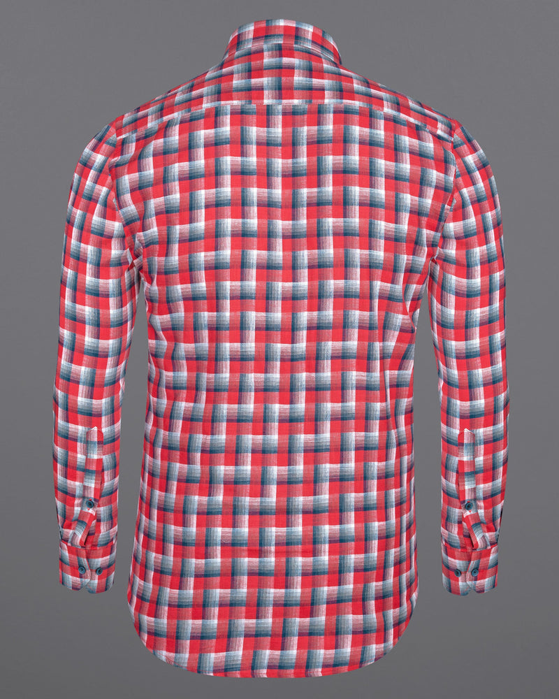 Brick Red and Kimberly Blue Twill Plaid Premium Cotton Shirt 6241-BLE-38, 6241-BLE-H-38, 6241-BLE-39, 6241-BLE-H-39, 6241-BLE-40, 6241-BLE-H-40, 6241-BLE-42, 6241-BLE-H-42, 6241-BLE-44, 6241-BLE-H-44, 6241-BLE-46, 6241-BLE-H-46, 6241-BLE-48, 6241-BLE-H-48, 6241-BLE-50, 6241-BLE-H-50, 6241-BLE-52, 6241-BLE-H-52