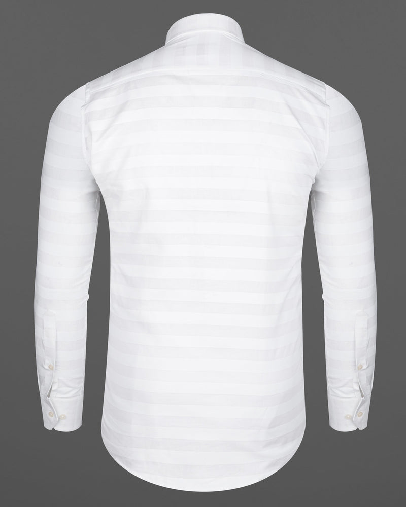 Bright White Striped Dobby Textured Premium Giza Cotton Shirt 6278-CA-38, 6278-CA-H-38, 6278-CA-39, 6278-CA-H-39, 6278-CA-40, 6278-CA-H-40, 6278-CA-42, 6278-CA-H-42, 6278-CA-44, 6278-CA-H-44, 6278-CA-46, 6278-CA-H-46, 6278-CA-48, 6278-CA-H-48, 6278-CA-50, 6278-CA-H-50, 6278-CA-52, 6278-CA-H-52