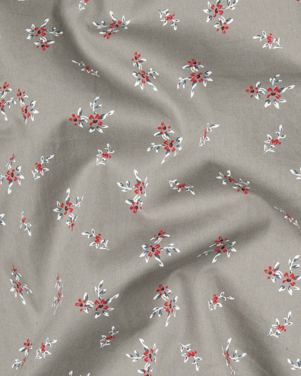 Cloudy Gray Floral Printed Premium Cotton Shirt 6307-BLK-38, 6307-BLK-H-38, 6307-BLK-39, 6307-BLK-H-39, 6307-BLK-40, 6307-BLK-H-40, 6307-BLK-42, 6307-BLK-H-42, 6307-BLK-44, 6307-BLK-H-44, 6307-BLK-46, 6307-BLK-H-46, 6307-BLK-48, 6307-BLK-H-48, 6307-BLK-50, 6307-BLK-H-50, 6307-BLK-52, 6307-BLK-H-52