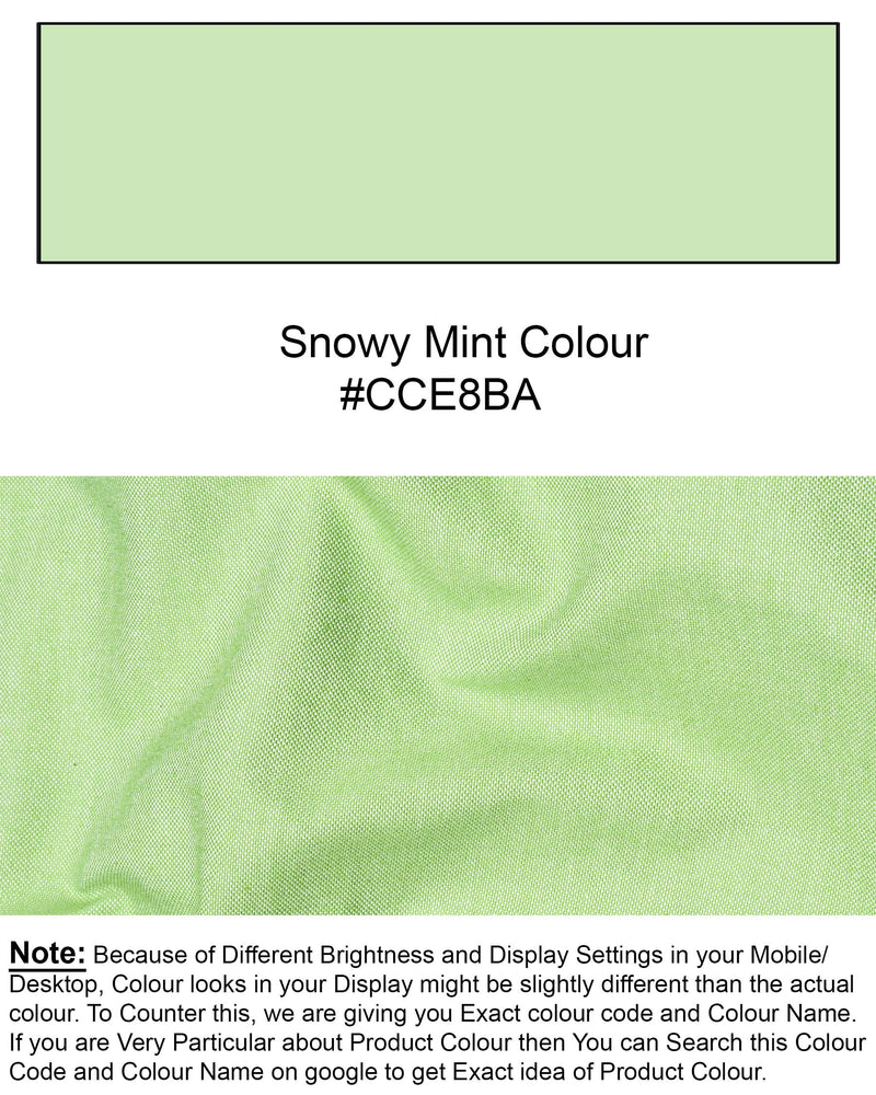 Snowy Mint Heavyweight Green Royal Oxford Shirt