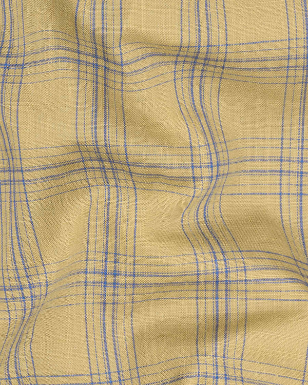 Tumbleweed Brown Windowpane Luxurious Linen Shirt