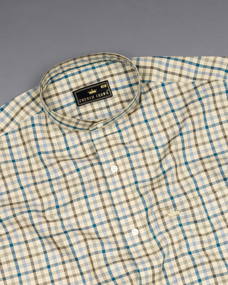 Pearl Bush Gingham Premium Cotton Shirt