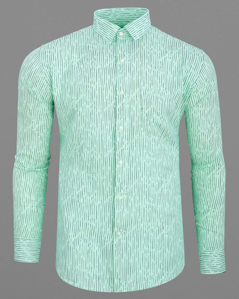 Skeptic Green Printed Tencel Shirt  6449-38, 6449-H-38, 6449-39, 6449-H-39, 6449-40, 6449-H-40, 6449-42, 6449-H-42, 6449-44, 6449-H-44, 6449-46, 6449-H-46, 6449-48, 6449-H-48, 6449-50, 6449-H-50, 6449-52, 6449-H-52