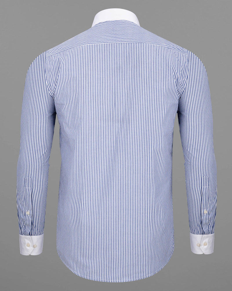 Lavender Blue Striped with White Collar Dobby Textured Premium Giza Cotton Shirt  6466-CA-38, 6466-CA-H-38, 6466-CA-39, 6466-CA-H-39, 6466-CA-40, 6466-CA-H-40, 6466-CA-42, 6466-CA-H-42, 6466-CA-44, 6466-CA-H-44, 6466-CA-46, 6466-CA-H-46, 6466-CA-48, 6466-CA-H-48, 6466-CA-50, 6466-CA-H-50, 6466-CA-52, 6466-CA-H-52