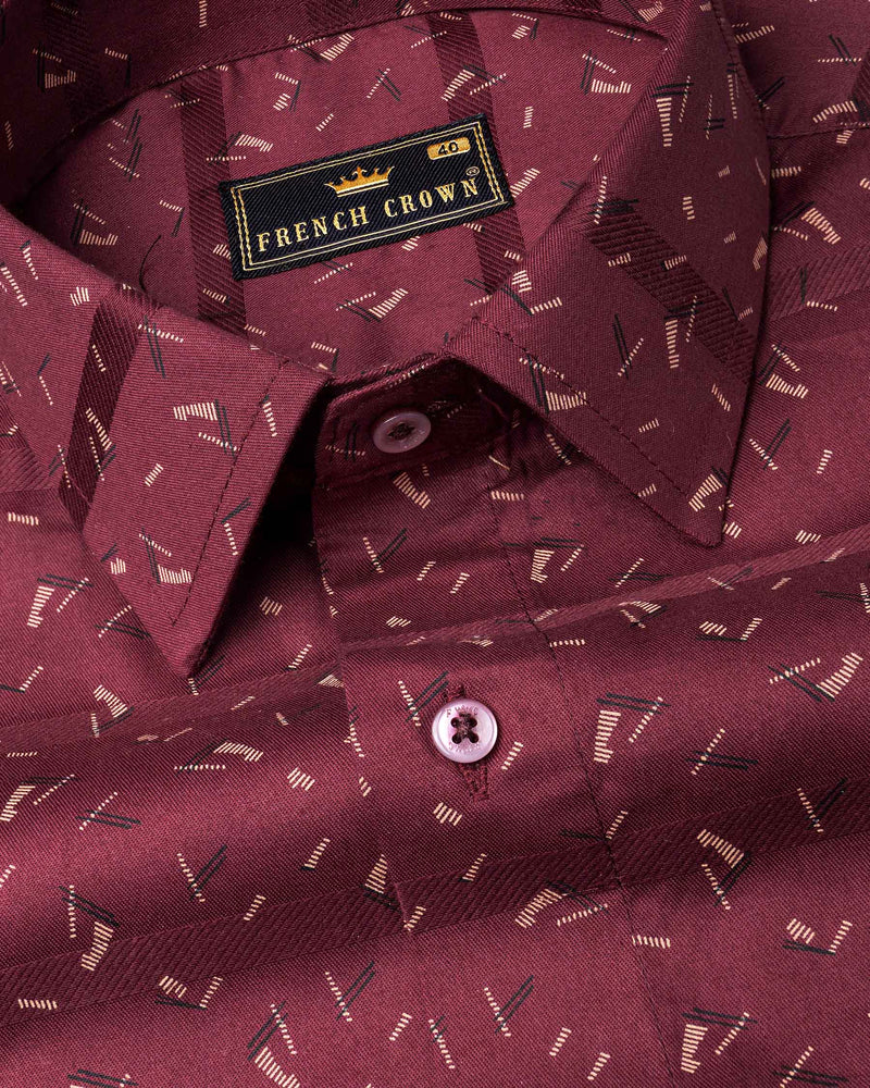 Corovan Maroon Striped Printed Dobby Textured Premium Giza Cotton Shirt  6471-MN-38, 6471-MN-H-38, 6471-MN-39, 6471-MN-H-39, 6471-MN-40, 6471-MN-H-40, 6471-MN-42, 6471-MN-H-42, 6471-MN-44, 6471-MN-H-44, 6471-MN-46, 6471-MN-H-46, 6471-MN-48, 6471-MN-H-48, 6471-MN-50, 6471-MN-H-50, 6471-MN-52, 6471-MN-H-52