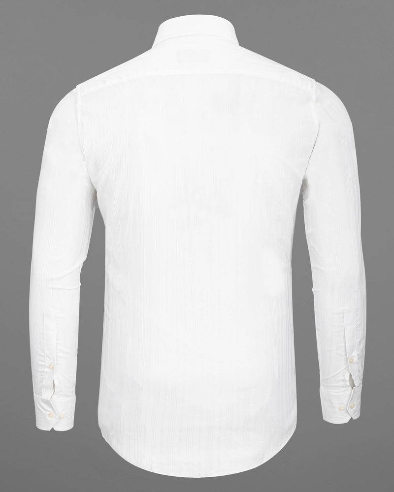 Bright White Striped Dobby Textured Premium Giza Cotton Shirt 6485-CA-38, 6485-CA-H-38, 6485-CA-39, 6485-CA-H-39, 6485-CA-40, 6485-CA-H-40, 6485-CA-42, 6485-CA-H-42, 6485-CA-44, 6485-CA-H-44, 6485-CA-46, 6485-CA-H-46, 6485-CA-48, 6485-CA-H-48, 6485-CA-50, 6485-CA-H-50, 6485-CA-52, 6485-CA-H-52