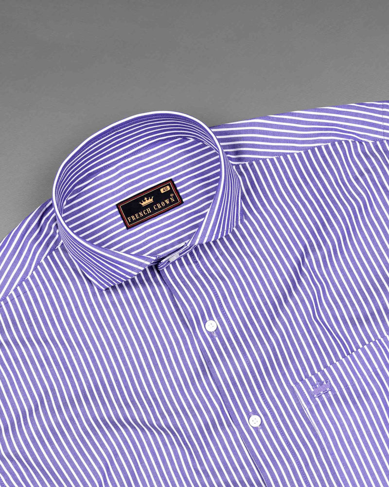Chetwode with Bright White Striped Chambray Premium Cotton Shirt  6518-CA-38, 6518-CA-H-38, 6518-CA-39, 6518-CA-H-39, 6518-CA-40, 6518-CA-H-40, 6518-CA-42, 6518-CA-H-42, 6518-CA-44, 6518-CA-H-44, 6518-CA-46, 6518-CA-H-46, 6518-CA-48, 6518-CA-H-48, 6518-CA-50, 6518-CA-H-50, 6518-CA-52, 6518-CA-H-52