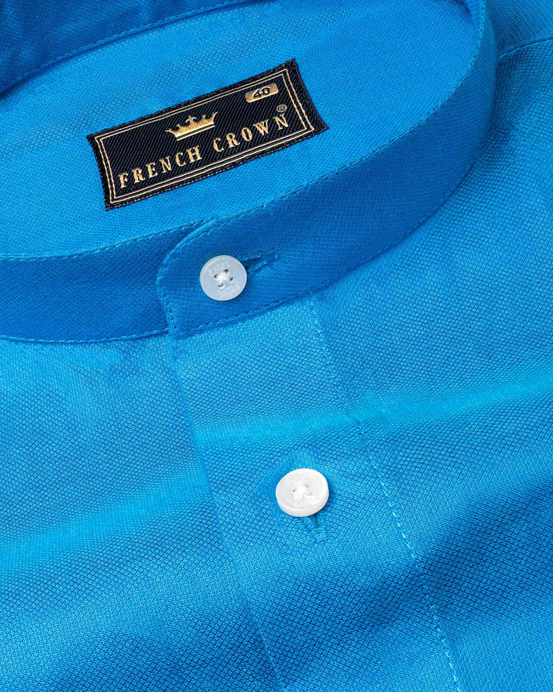 Cerulean Blue Dobby Textured Premium Giza Cotton Shirt 6535-M-38,6535-M-H-38,6535-M-39,6535-M-H-39,6535-M-40,6535-M-H-40,6535-M-42,6535-M-H-42,6535-M-44,6535-M-H-44,6535-M-46,6535-M-H-46,6535-M-48,6535-M-H-48,6535-M-50,6535-M-H-50,6535-M-52,6535-M-H-52