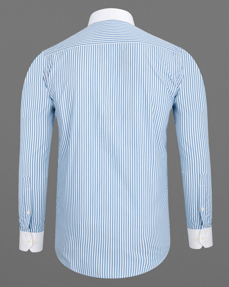 Bright White and Tropical Blue Striped Premium Cotton Shirt 6554-WCC-38,6554-WCC-H-38,6554-WCC-39,6554-WCC-H-39,6554-WCC-40,6554-WCC-H-40,6554-WCC-42,6554-WCC-H-42,6554-WCC-44,6554-WCC-H-44,6554-WCC-46,6554-WCC-H-46,6554-WCC-48,6554-WCC-H-48,6554-WCC-50,6554-WCC-H-50,6554-WCC-52,6554-WCC-H-52