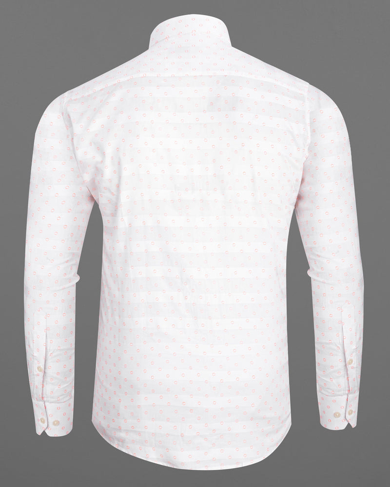Bright White and Ebb Striped and Circular Dobby Textured Giza Cotton Shirt 6560-CA-38,6560-CA-H-38,6560-CA-39,6560-CA-H-39,6560-CA-40,6560-CA-H-40,6560-CA-42,6560-CA-H-42,6560-CA-44,6560-CA-H-44,6560-CA-46,6560-CA-H-46,6560-CA-48,6560-CA-H-48,6560-CA-50,6560-CA-H-50,6560-CA-52,6560-CA-H-52