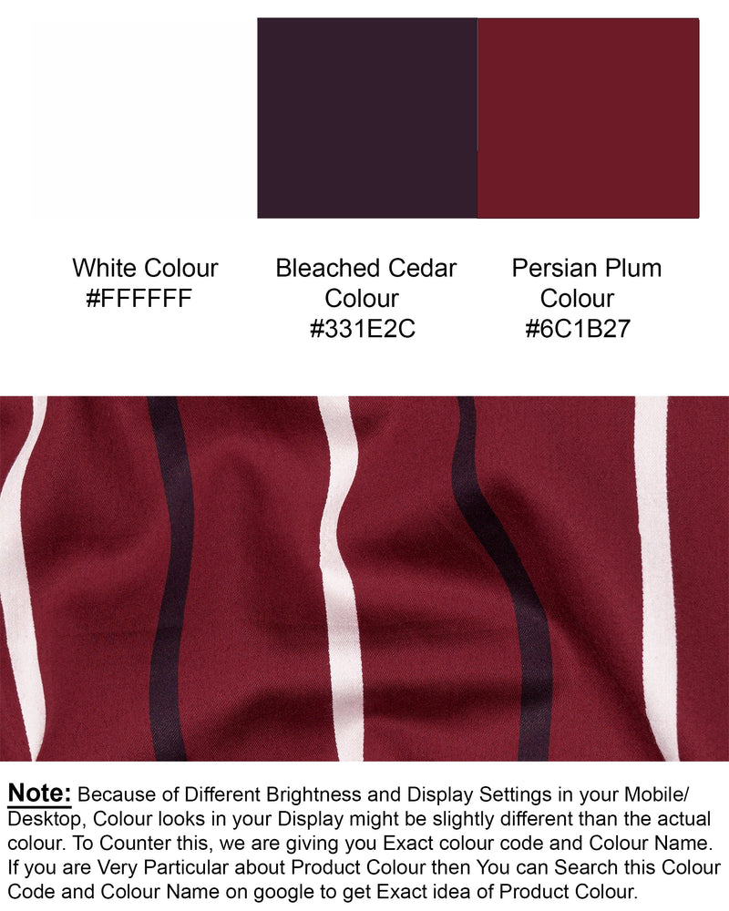Persian Plum Striped Super Soft Premium Cotton Shirt 6566-38,6566-H-38,6566-39,6566-H-39,6566-40,6566-H-40,6566-42,6566-H-42,6566-44,6566-H-44,6566-46,6566-H-46,6566-48,6566-H-48,6566-50,6566-H-50,6566-52,6566-H-52