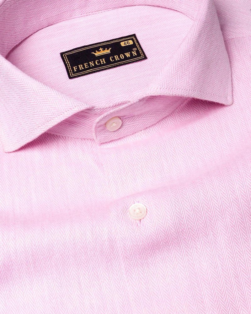 Pale Rose Pink Herringbone and Tencel rich Shirt 6594-CA-38,6594-CA-H-38,6594-CA-39,6594-CA-H-39,6594-CA-40,6594-CA-H-40,6594-CA-42,6594-CA-H-42,6594-CA-44,6594-CA-H-44,6594-CA-46,6594-CA-H-46,6594-CA-48,6594-CA-H-48,6594-CA-50,6594-CA-H-50,6594-CA-52,6594-CA-H-52