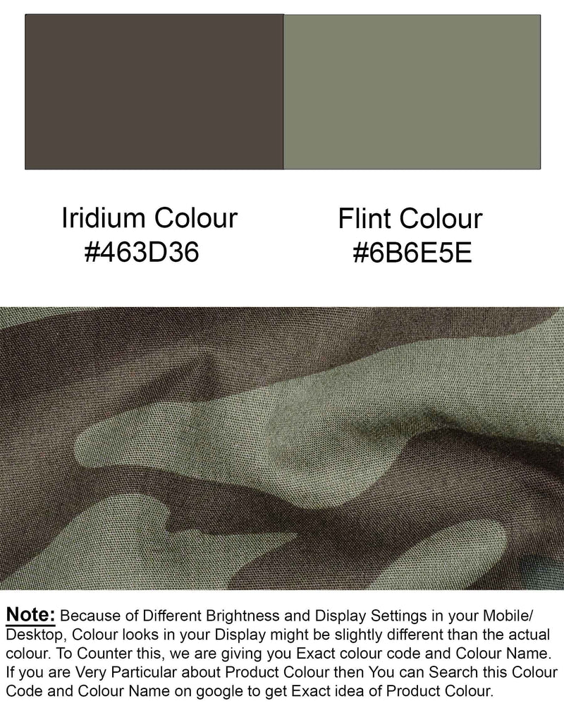 Iridium Brown with Flint Green Camouflage Premium Cotton Shirt 6623-BLK-38,6623-BLK-H-38,6623-BLK-39,6623-BLK-H-39,6623-BLK-40,6623-BLK-H-40,6623-BLK-42,6623-BLK-H-42,6623-BLK-44,6623-BLK-H-44,6623-BLK-46,6623-BLK-H-46,6623-BLK-48,6623-BLK-H-48,6623-BLK-50,6623-BLK-H-50,6623-BLK-52,6623-BLK-H-52