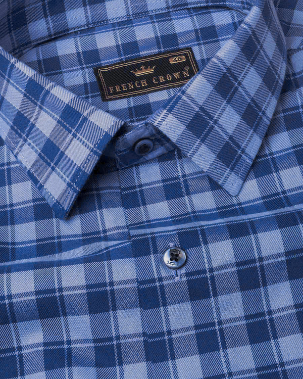 Meteorite Twill Checkered Premium Cotton Shirt