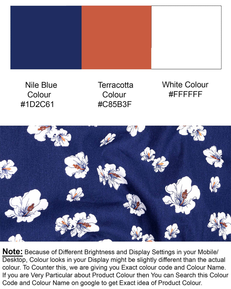 Nile Blue Hibiscus Floral Printed Premium Cotton Shirt 6655-BLE-38,6655-BLE-H-38,6655-BLE-39,6655-BLE-H-39,6655-BLE-40,6655-BLE-H-40,6655-BLE-42,6655-BLE-H-42,6655-BLE-44,6655-BLE-H-44,6655-BLE-46,6655-BLE-H-46,6655-BLE-48,6655-BLE-H-48,6655-BLE-50,6655-BLE-H-50,6655-BLE-52,6655-BLE-H-52