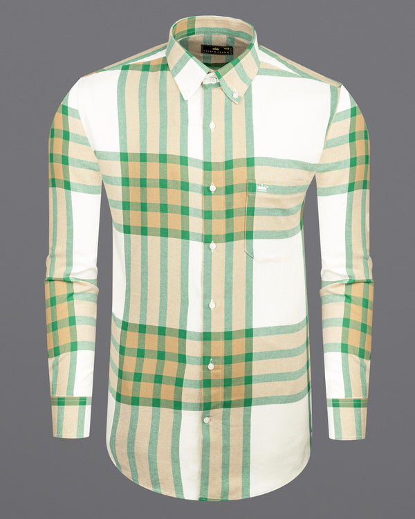 Chateau Green with Manhattan Checkered Flannel Shirt