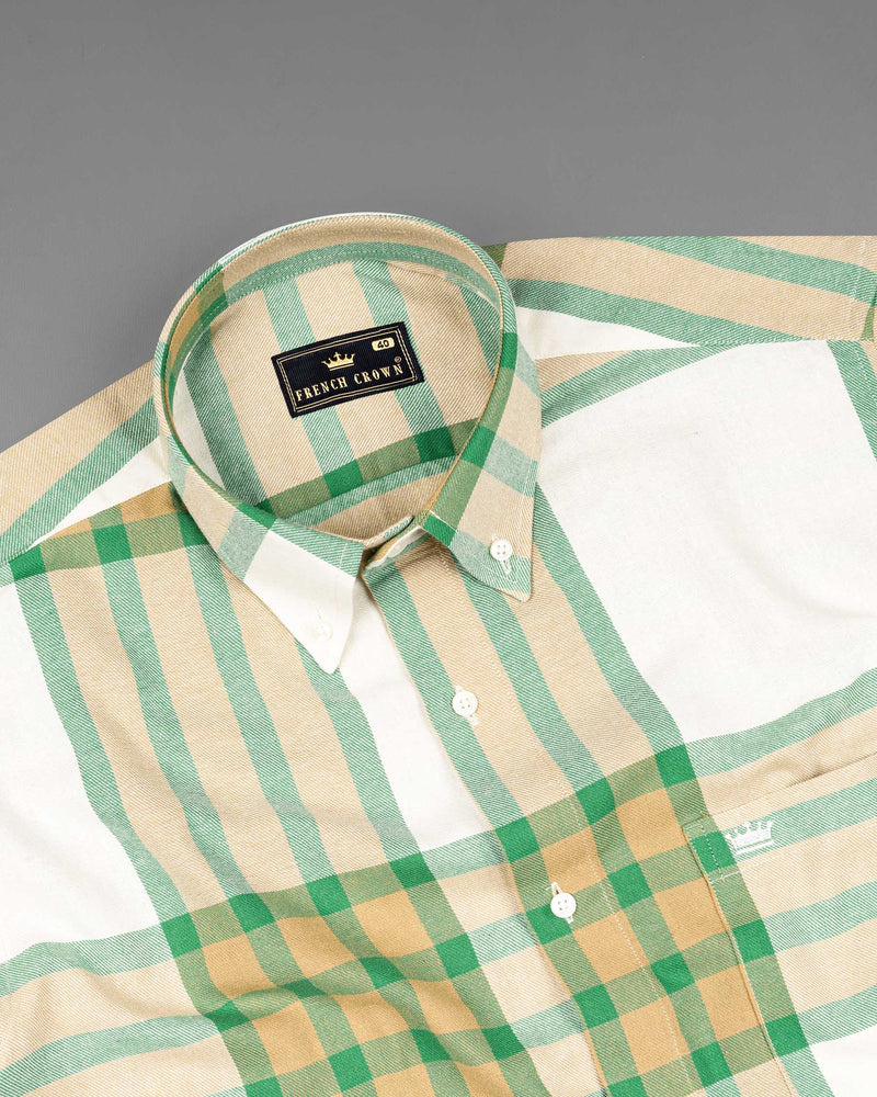 Chateau Green with Manhattan Checkered Flannel Shirt