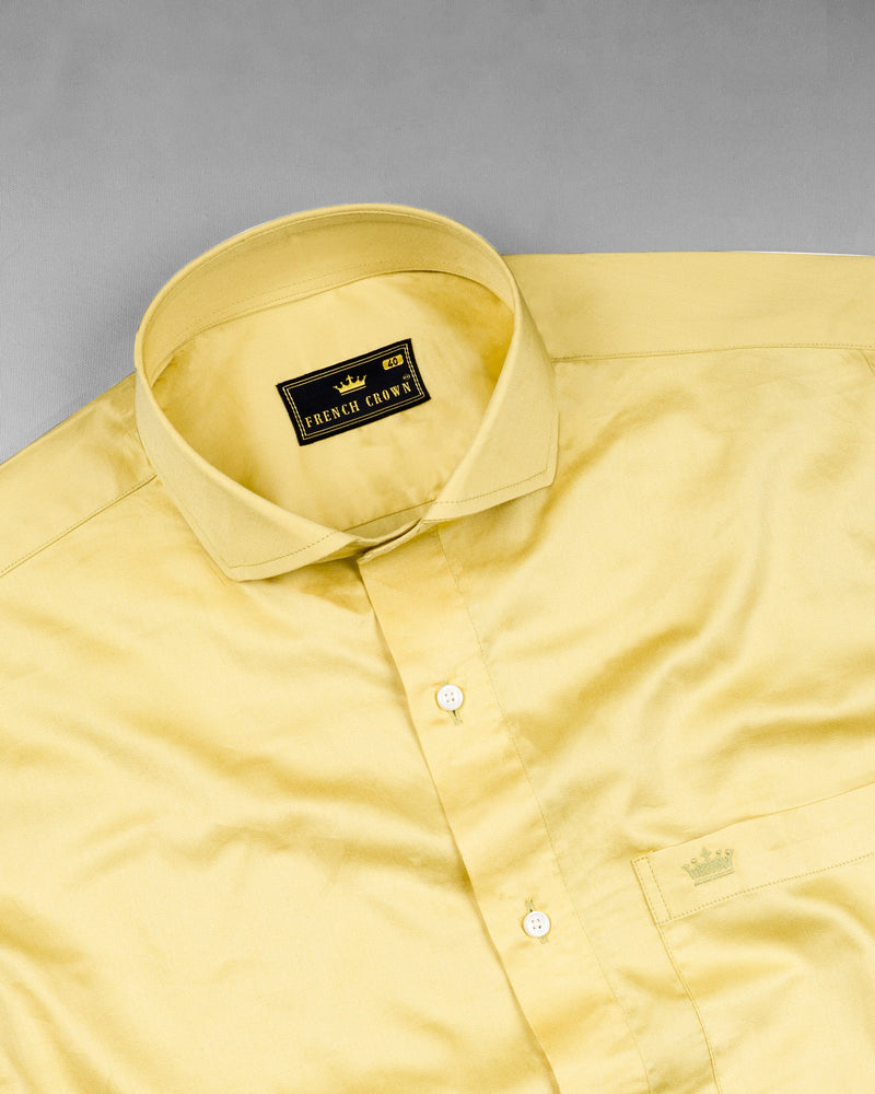 Golden Glow Premium Cotton Shirt