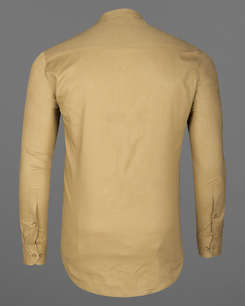 Laser Golden Premium Linen Kurta Shirt