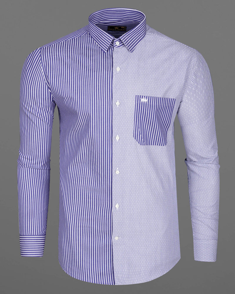 Victoria Blue Striped Premium Cotton Shirt