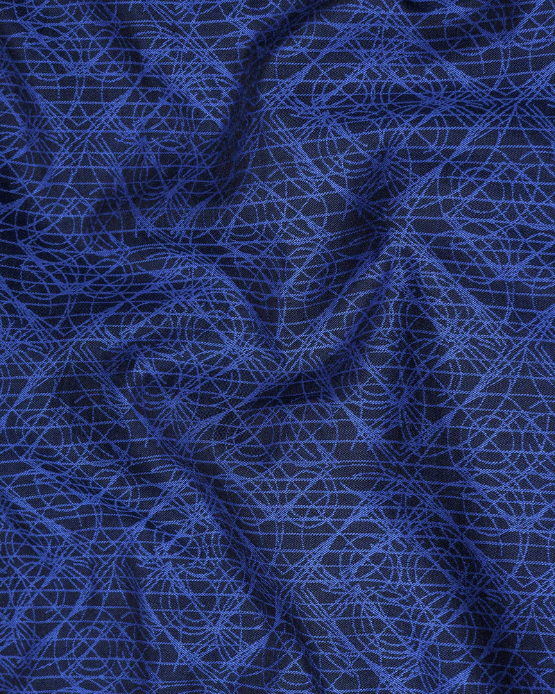 Sapphire Blue Scribbled Jacquard Textured Premium Giza Cotton Shirt 6766-CA-38,6766-CA-38,6766-CA-39,6766-CA-39,6766-CA-40,6766-CA-40,6766-CA-42,6766-CA-42,6766-CA-44,6766-CA-44,6766-CA-46,6766-CA-46,6766-CA-48,6766-CA-48,6766-CA-50,6766-CA-50,6766-CA-52,6766-CA-52
