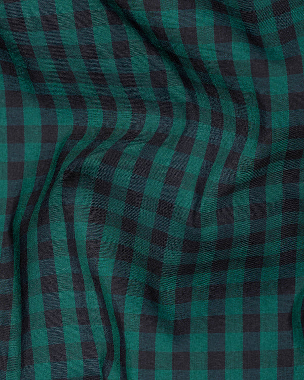 Eden Green and Jade Black Checkered Premium Cotton Shirt 6826-38,6826-38,6826-39,6826-39,6826-40,6826-40,6826-42,6826-42,6826-44,6826-44,6826-46,6826-46,6826-48,6826-48,6826-50,6826-50,6826-52,6826-52
