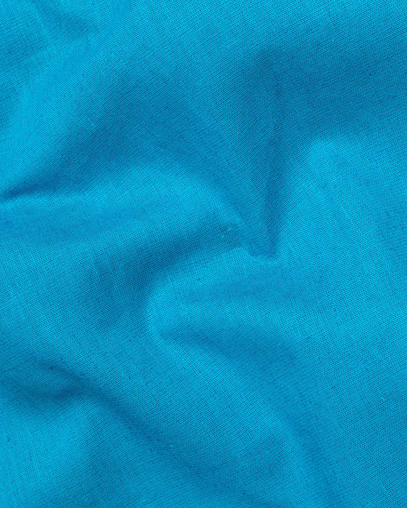 Pacific Blue Luxurious Linen Shirt