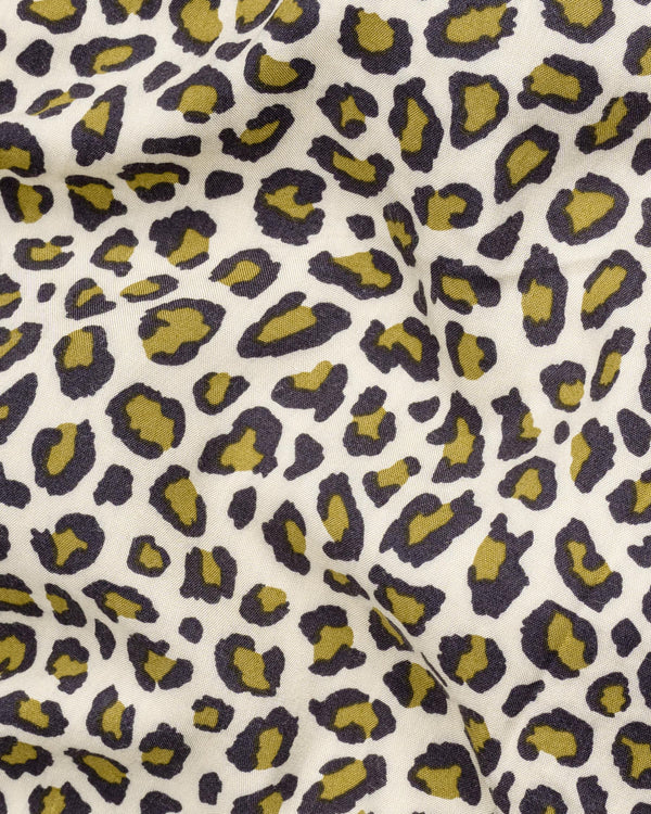 Pot Pourri Leopard Printed Premium Tencel Shirt