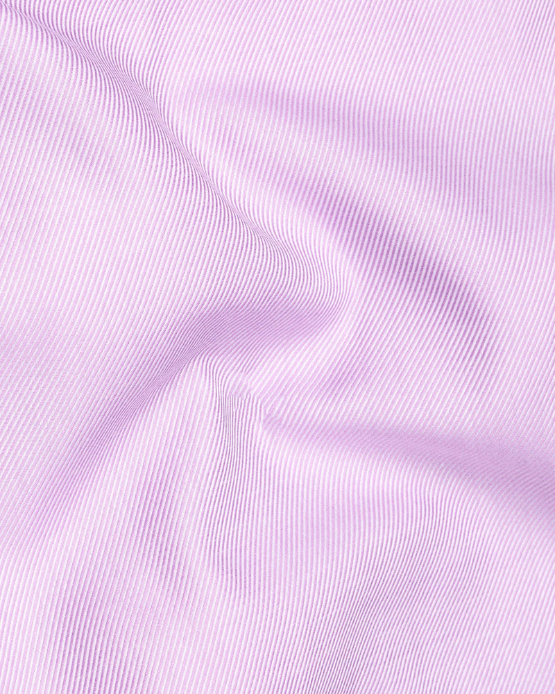Pale Lilac Twill Premium Cotton Shirt