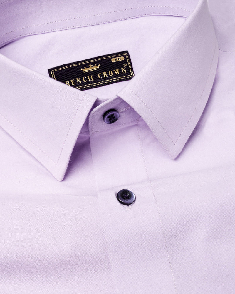 lavender Twill Premium Cotton Shirt