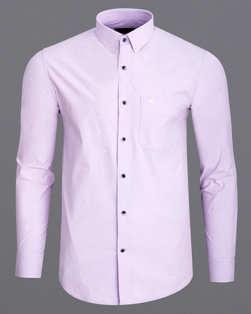 lavender Twill Premium Cotton Shirt