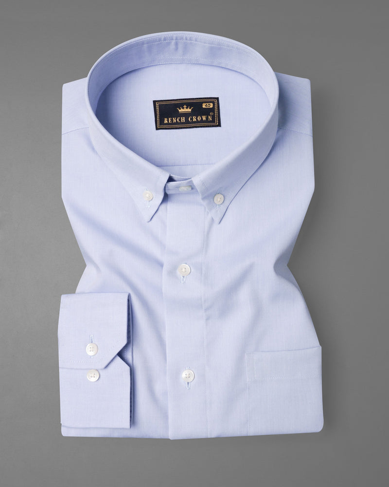 Lavender Blue Premium Cotton Shirt