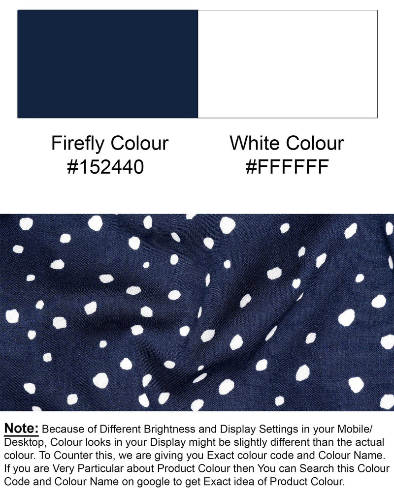 Firefly Dotted Premium Tencel Kurta Shirt
