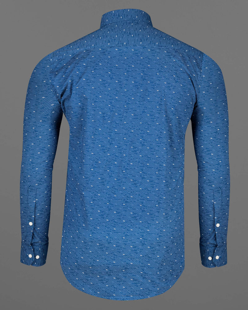 Matisse Blue Geo Pattern Premium Cotton Shirt