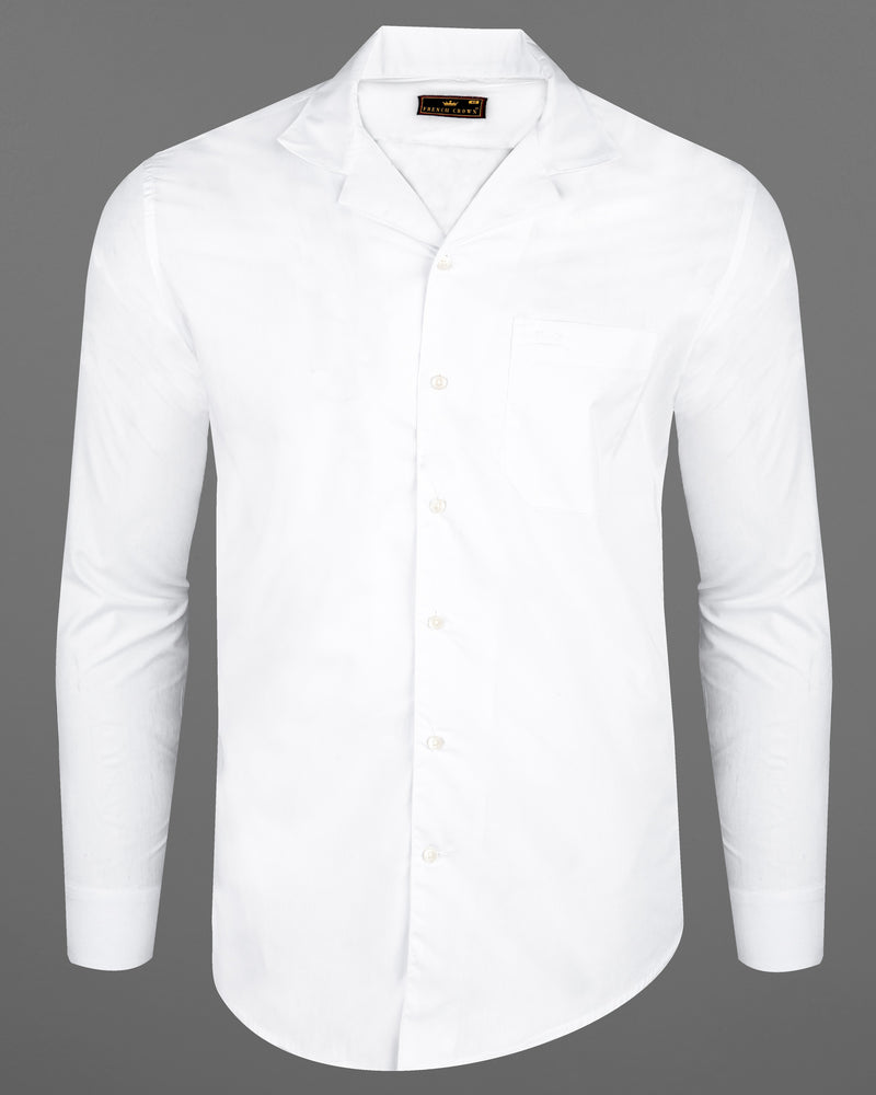 Bright White Premium Cotton Shirt