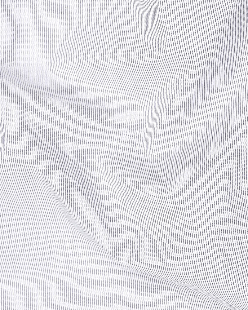 Spun Pearl Pin Striped Premium Cotton Shirt
