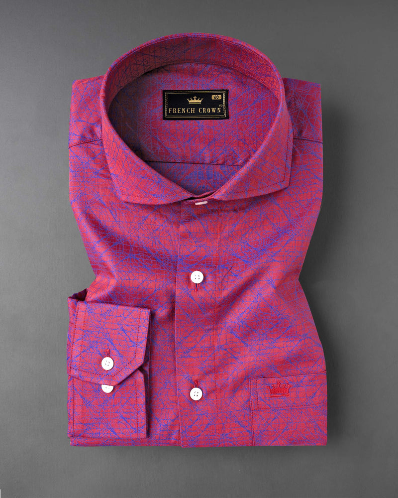 Cardinal Red With Sapphire Blue Graphic Textured Jacquard Textured Premium Giza Cotton Shirt 7088-CA-38,7088-CA-38,7088-CA-39,7088-CA-39,7088-CA-40,7088-CA-40,7088-CA-42,7088-CA-42,7088-CA-44,7088-CA-44,7088-CA-46,7088-CA-46,7088-CA-48,7088-CA-48,7088-CA-50,7088-CA-50,7088-CA-52,7088-CA-52