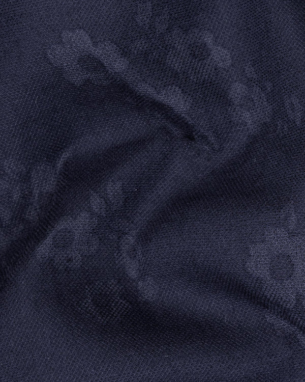 Bleached Cedar Blue Floral Dobby Textured Premium Giza Cotton Textured shirts 7114-38,7114-38,7114-39,7114-39,7114-40,7114-40,7114-42,7114-42,7114-44,7114-44,7114-46,7114-46,7114-48,7114-48,7114-50,7114-50,7114-52,7114-52