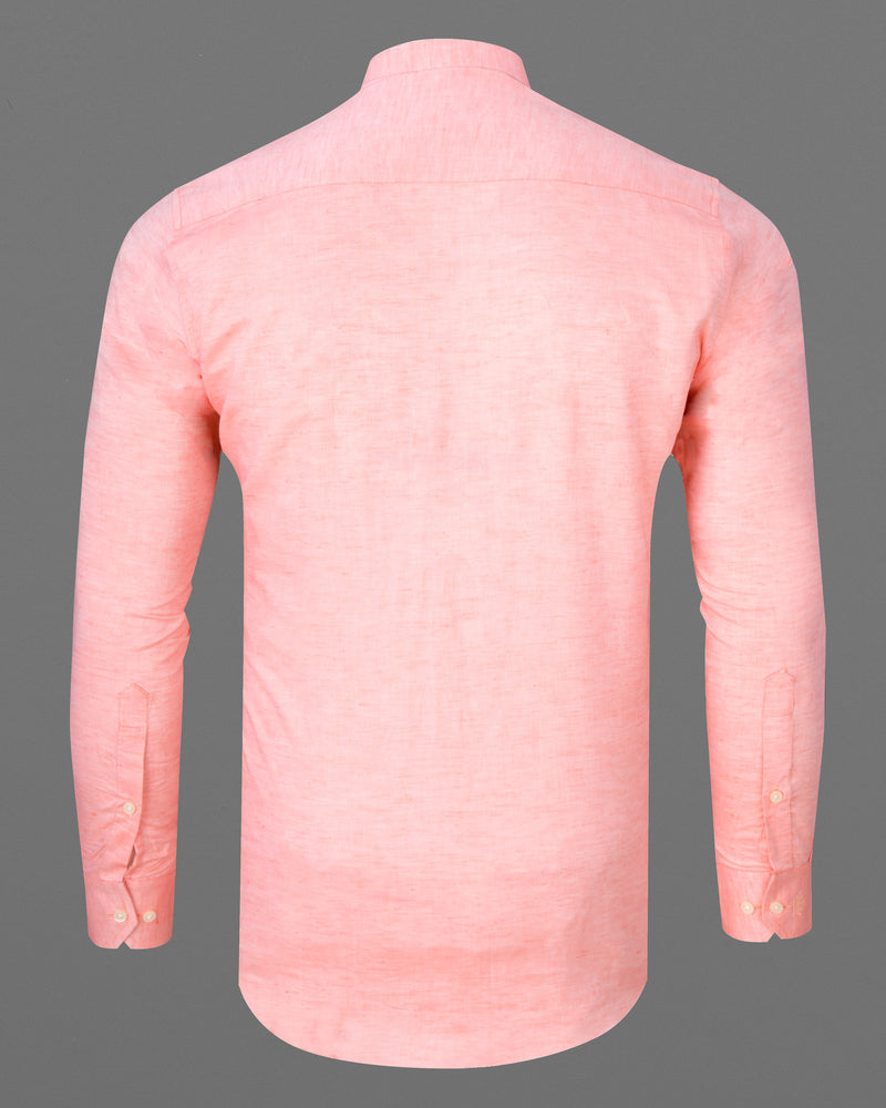 Mandys Pink Luxurious Linen Shirt